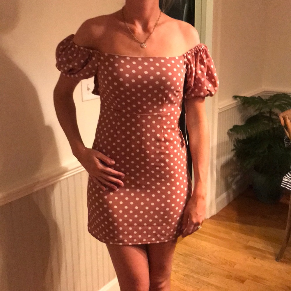 Endless summer polka dot off shoulder